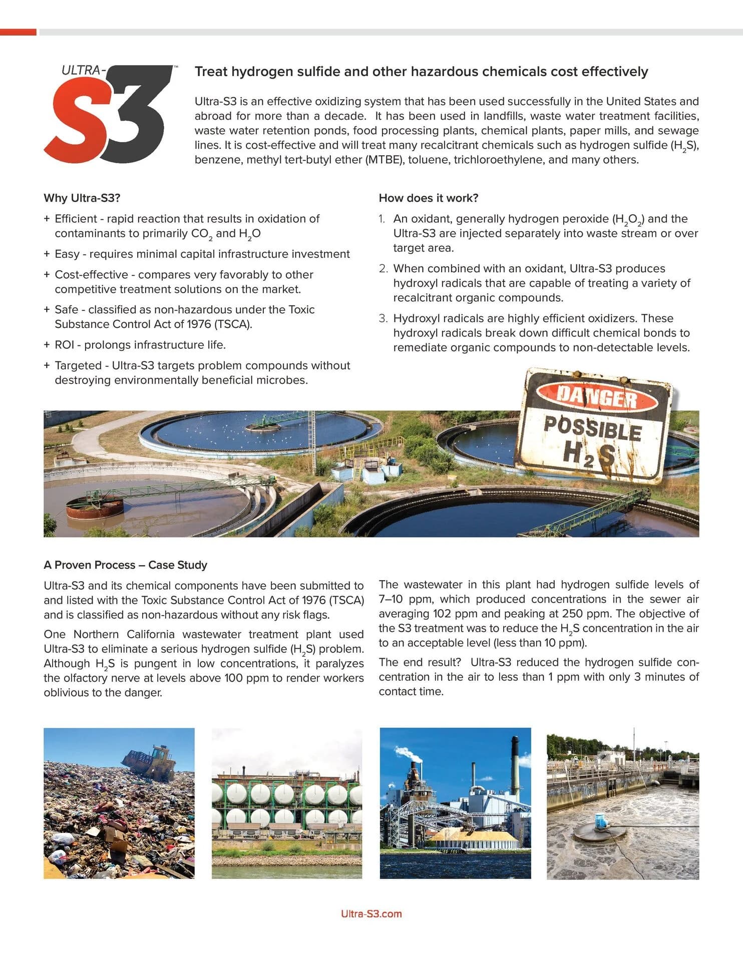 Ultra-S3 — Hydrogen Sulfide Removal