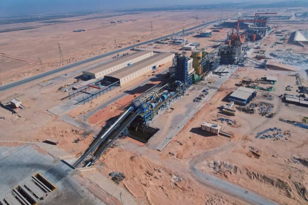 Aerial view of the Canal Sugar beet processing plant, Egypt